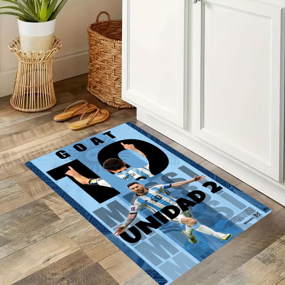 Messi Kitchen Mats Durable Bathroom Pads Comfortable Rugs Carpets For Kitchen Home Office Sink Laundry Room Bathroom Decor