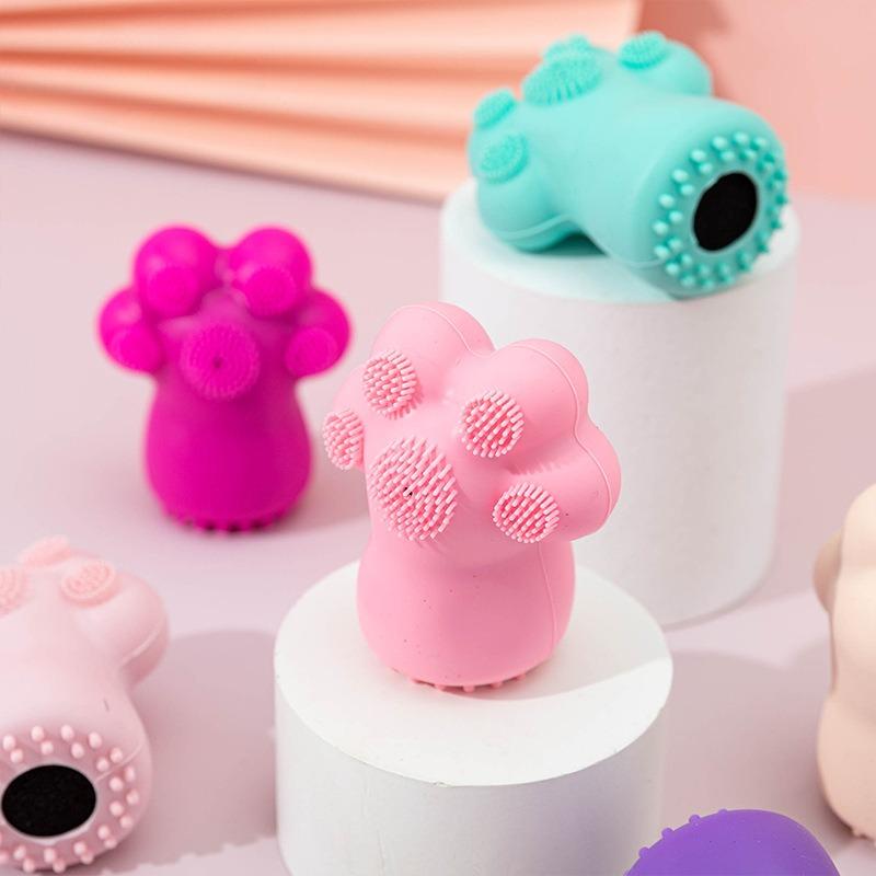 New Cat's Paw Silicone Facial Cleansing Brush Massage Brushes Portable Soft Sponge Face Cleanser Deep Pore Cleaning Makeup Tool