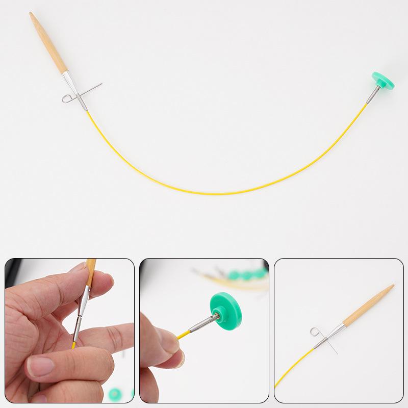 Colorful Extendable Detachable Circular Knitting Needle Set for Sweaters and Scarves