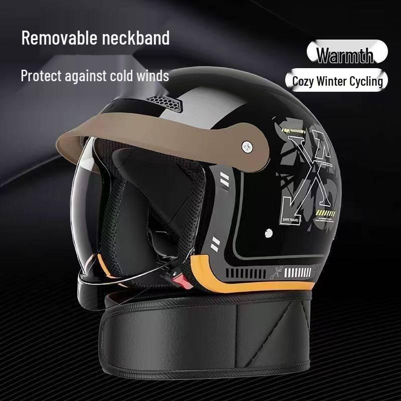 3C Certified All-Season Electric Scooter Helmet: Safety, Anti-Fog, Winter Warm for Men & Women
