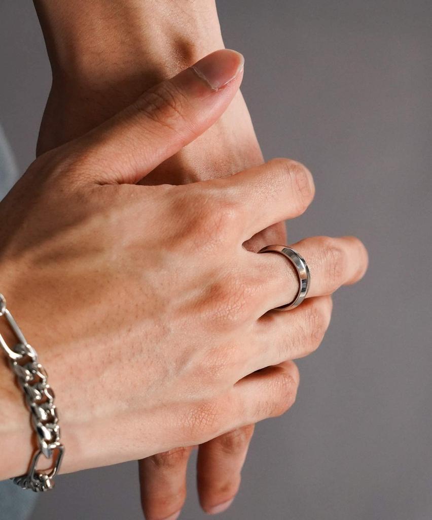 Lionheart LH-1 Wide-Cut Dual Ring, Surgical Stainless Steel (Hypoallergenic), Men's, Size 21 (Includes Pouch), Directly Manufactured