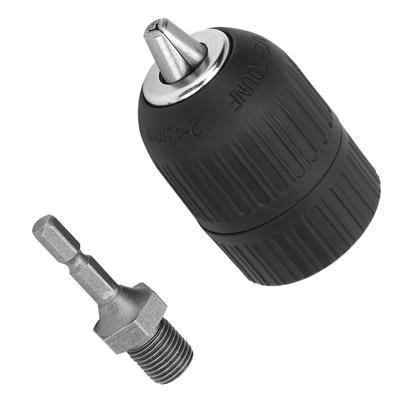 Impugnatura 2.0, Mandrino Autoserrante da 13mm, Ghiera Positiva, Materiale ABS, Attacco Esagonale da 1 o 4 per Trapani Elettrici