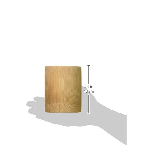 Takenosei Bamboo Cylinder, Lathe, Diameter 10 x 12cm, HA0031