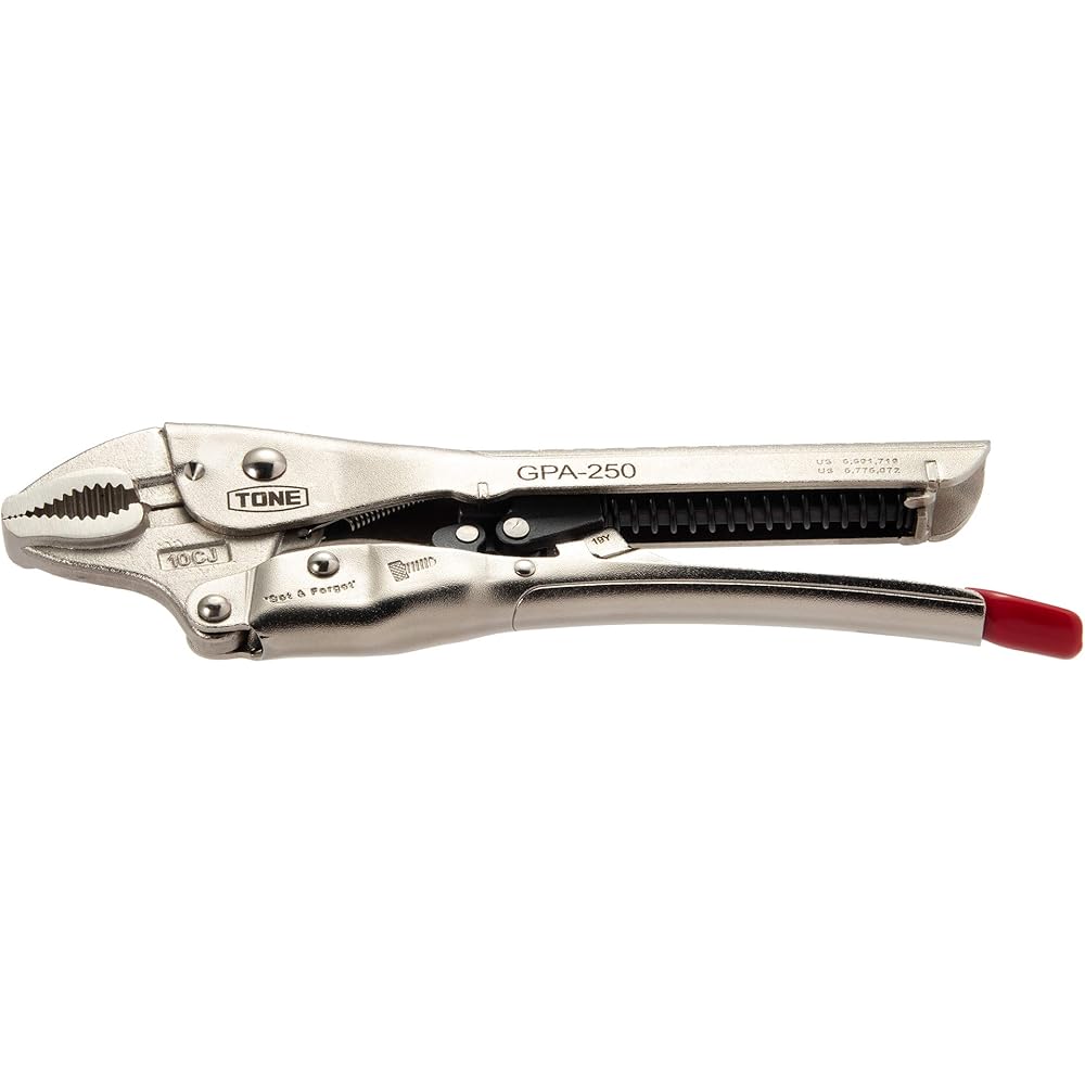Tone Auto Grip Pliers GPA-250 235mm Length Adjustable Grip Hand Tool