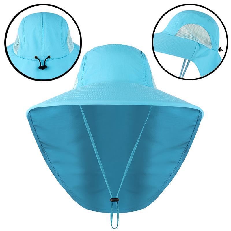 Outdoor Fisherman's Hat Men's and Women's Summer Sun Protection Quick Drying Hat UV Protection Sun Shading Breathable Fishing Hat Mountaineering Hat