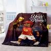 Lamin Yamal Customize Text Blanket Gift Personalized Blanket Soft Cozy Throw For Picnics Home Decor Living Room Livingroom Allseason Use