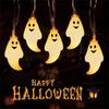 Halloween LED Light String Horror Eyeballs Pumpkin Spider Bat Skull Lamp 1.5m 10LED Trick Or Treat Happy Halloween Party Decor