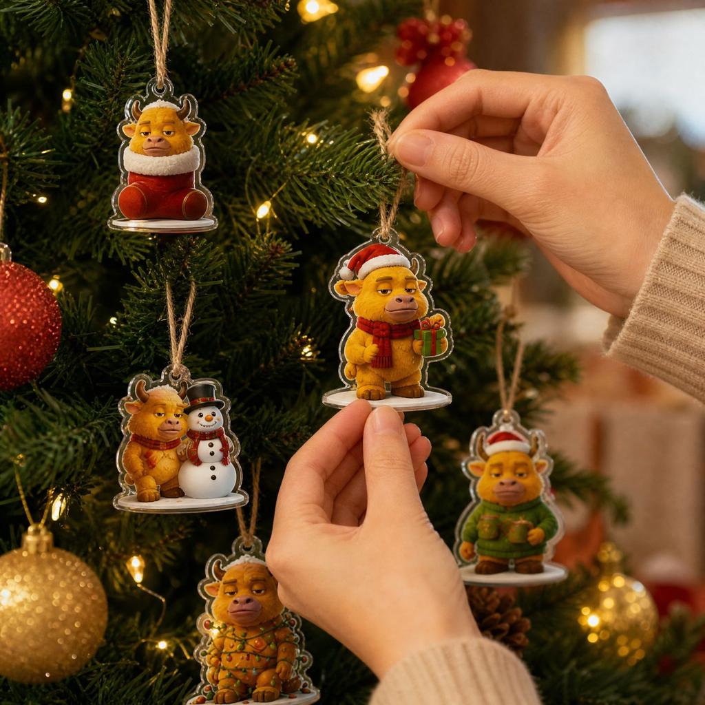 2026 2D Acrylic Christmas Advent Calendar with Pendant