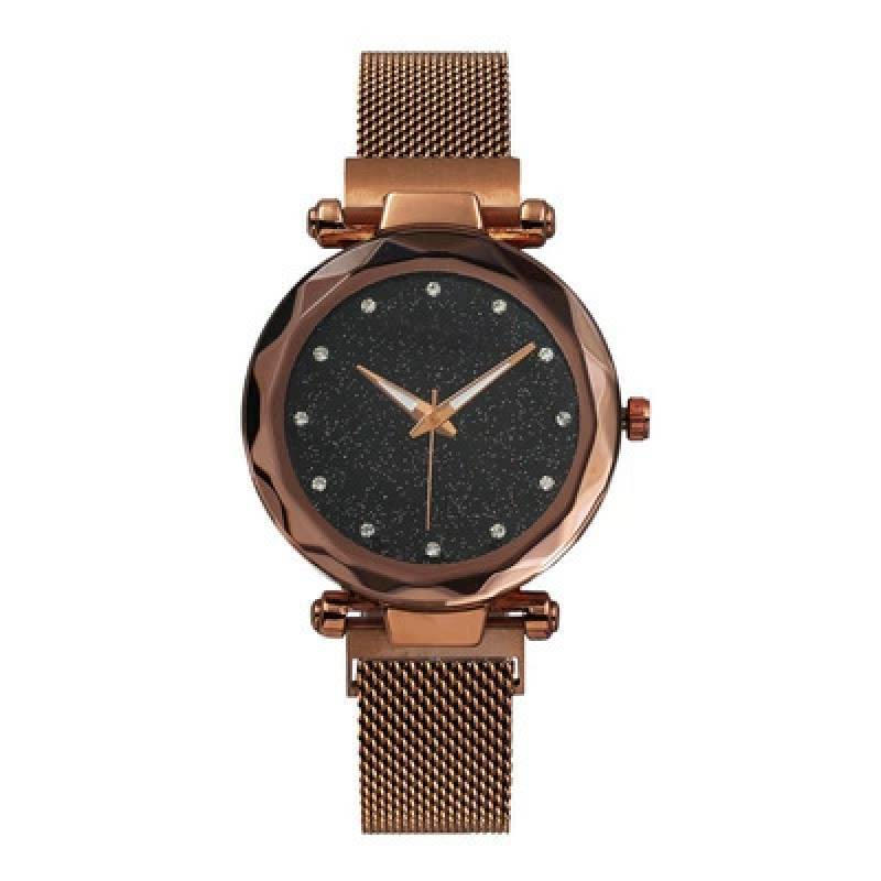 Starry Sky Magnet Watch With Diamond Embellishments For Women And Girls
