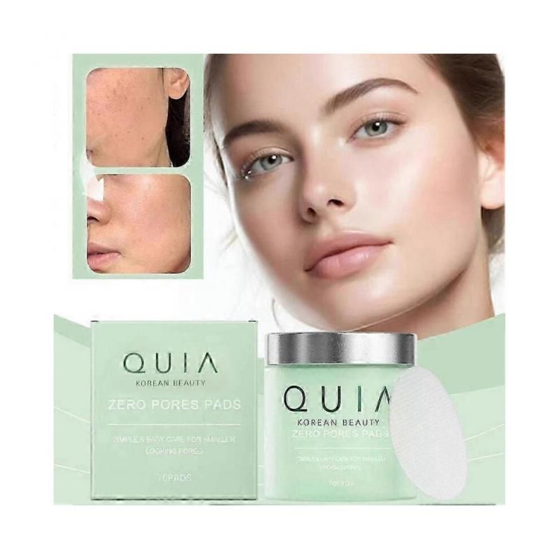 QUIA Zero Pore Pads Bekämpfen Große Poren und Unebenmäßigen Hautton Koreanische Hautpflege 70 Stück