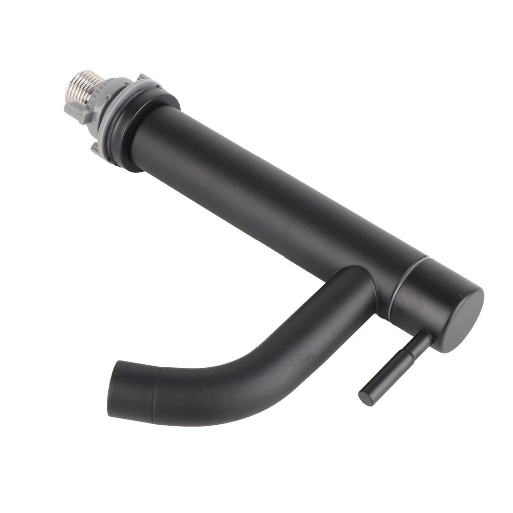 Stainless Steel Bathroom Basin Sink Faucet Single Cold Water Tap Faucet with Hose