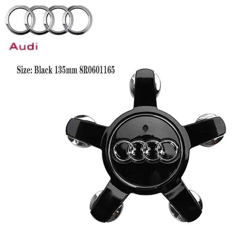 2026 4Pcs/set135MM 8R0601165 4F0601165N For Audi A3 A4 A5 A6 A7 A8 S4 S6 Q3 Q5 Q7 TT B5 B6 Car Wheel Center Cap Hub Covers Badge
