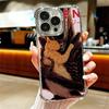 Cool A-Alien X-Xenomorph Plating Phone Case For Iphone 16 17 Pro Max Air 16E 14 15 Plus 12 13 Mini Anti-Fall Airabag Cover