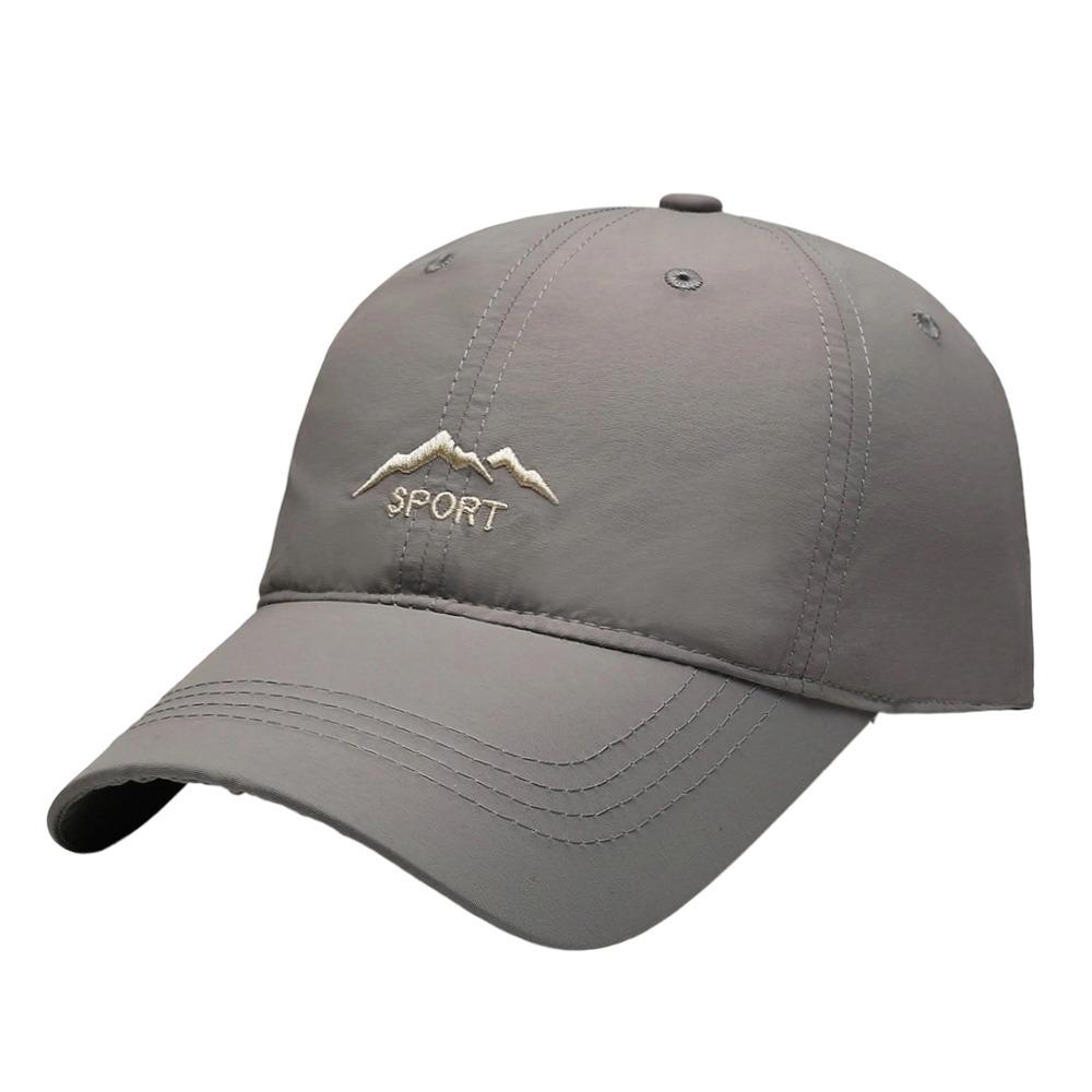 Breathable Baseball Cap Letter Snapback Hat Casual Sun Hat for Men Women светло-серый
