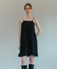 Kamino Ribbon Embroidered Sleeveless Dress Black