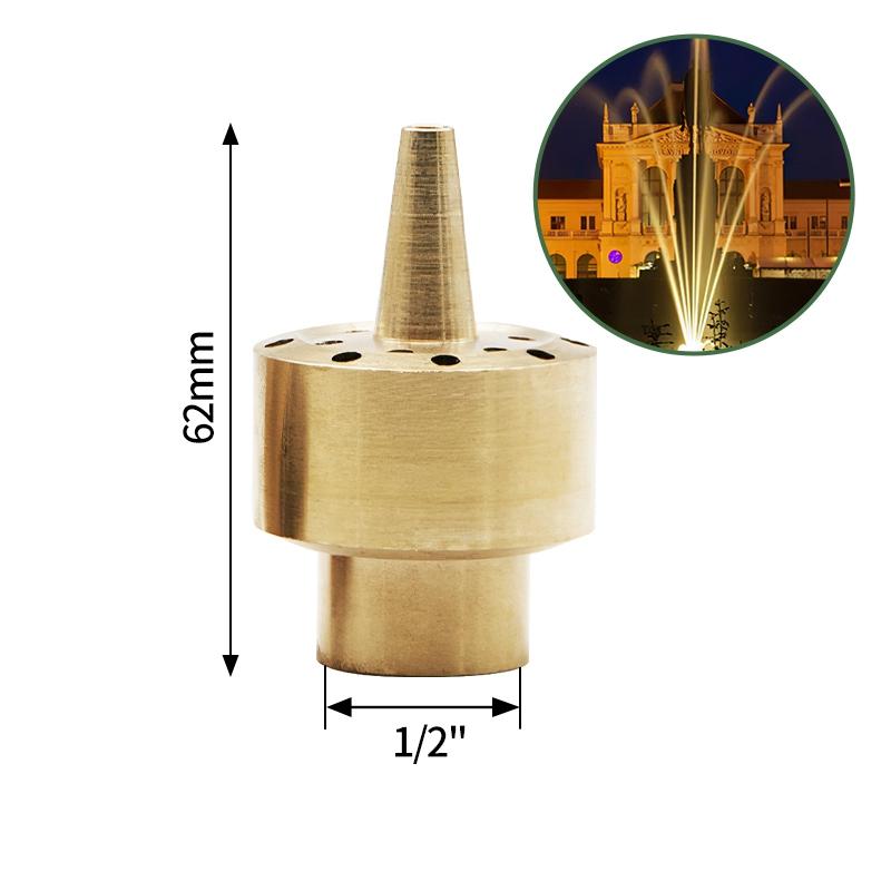 Pool Decorative Fountain Nozzle Water Fountain Stainless Steel Brass Sprinkler Fountain Nozzle Outdoor Decorative Water Fountain