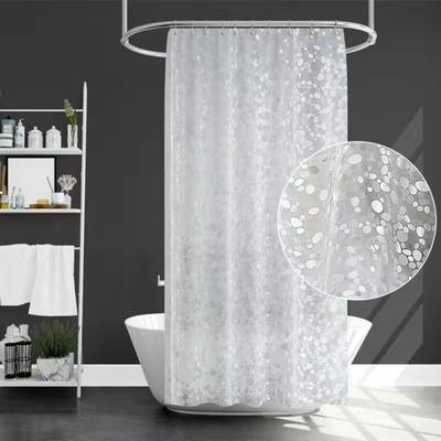EVA vložka do sprchového závěsu 3D design textury Bez zápachu s nerezovými průchodkami Snadná instalace Vana na sprchový závěs do koupelny