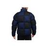 Nike Logo Embroidered Plaid Stand Collar Zip Jacket Men Jackets Blue FZ0866-410