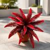 Mixed Match Floral Displays Artificial Fall Fern Plants 18 Heads Autumn Orange Fake Persian Vibrant Flower Arrangements Greenery Bushes Faux Leaves