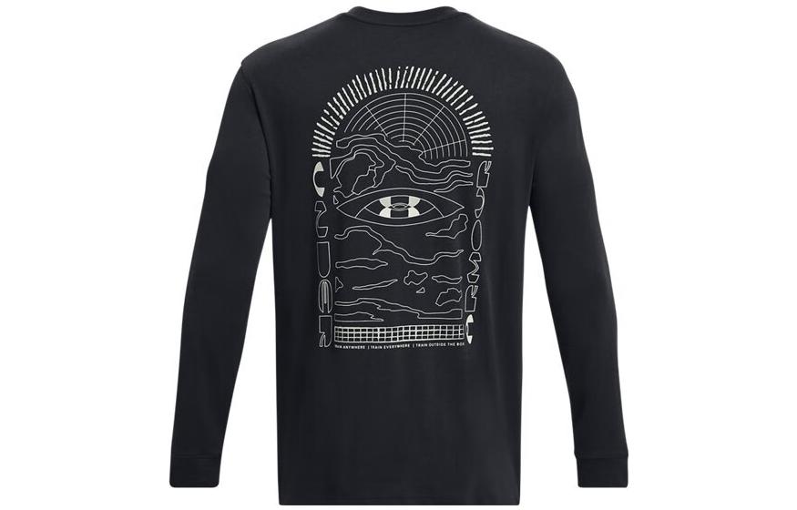 Мужская футболка Under Armour Anywhere Черная с круглым вырезом Умеренный прямой крой 1381044-001 S