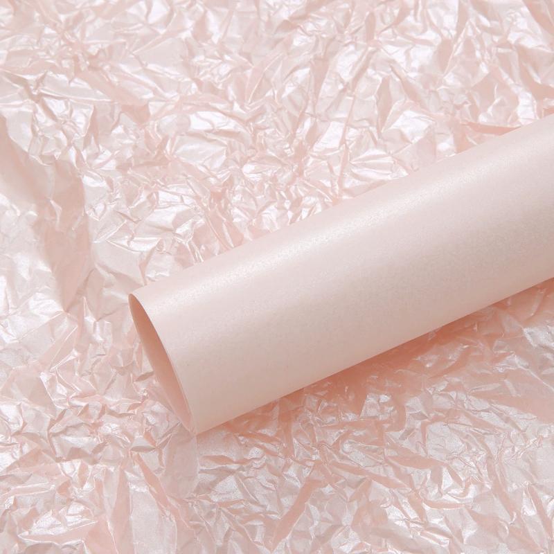 Interlining Paper Flower Bouquet Packaging Pearlescent Papers Pleated Waterproof Strong Material Wedding Birthday Gift Party Decoration DIY Paper