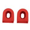 2Pcs Silicone Fixed Gear Bicycle Crank Cover MTB Crank Arm Sleeve Cover Protective CaseRed