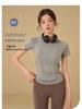 Women's Slim Fit Short Sleeve Yoga Top: Breathable, Quick-Dry Sports Wear