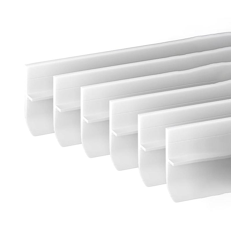 Door Seam Bottom Sealing Strip Soft Hard PVC Composite Insect Proof Dustproof Soundproof for Apartment Rental Home Use