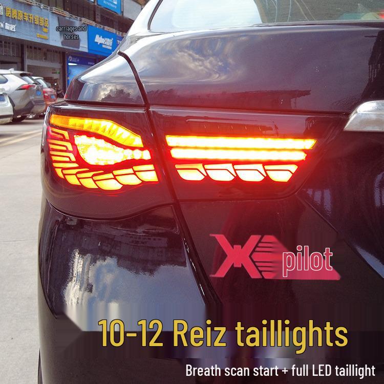 LED Dragon Scale Daytime Running Lights & Flowing Turn Signal Taillights for 10-17 Toyota Reiz