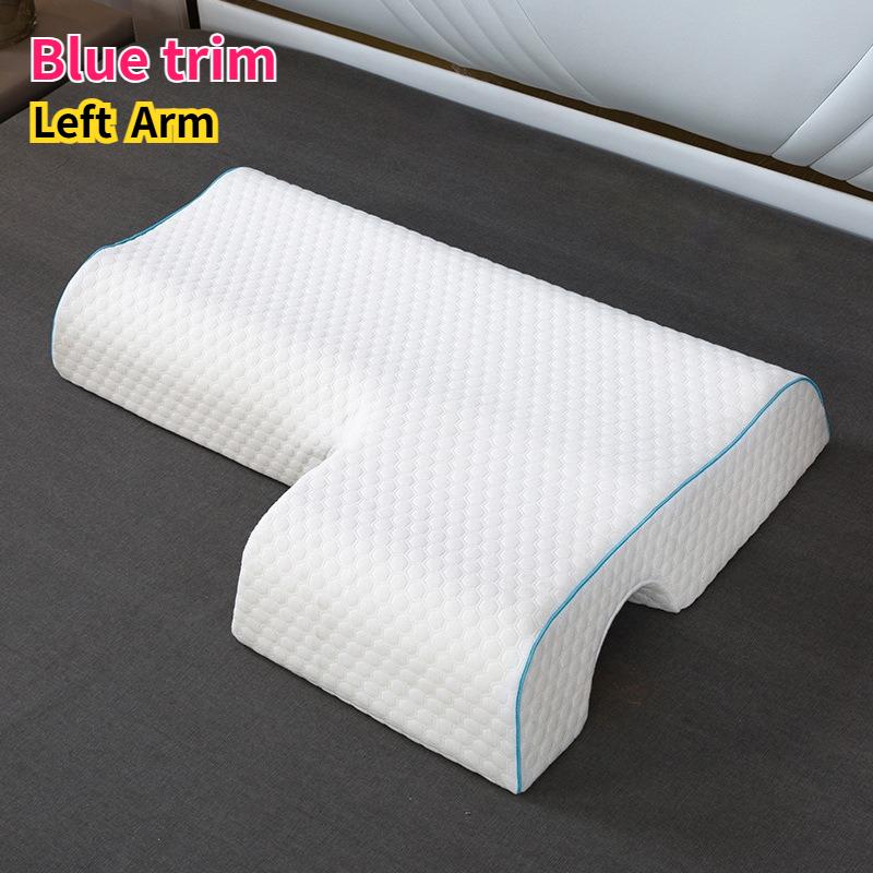 1Pcs Arched Cuddle Pillow for Couples Slow-Rebound Memory Foam Pillow with Arch Support Hand Pillow for Arm Rest & Noon Breaks