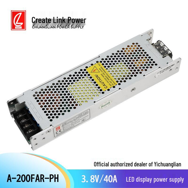 Chuanglian 3.8V 200W LED Power Supply with PFC Function - A-200FAR Authentic Product