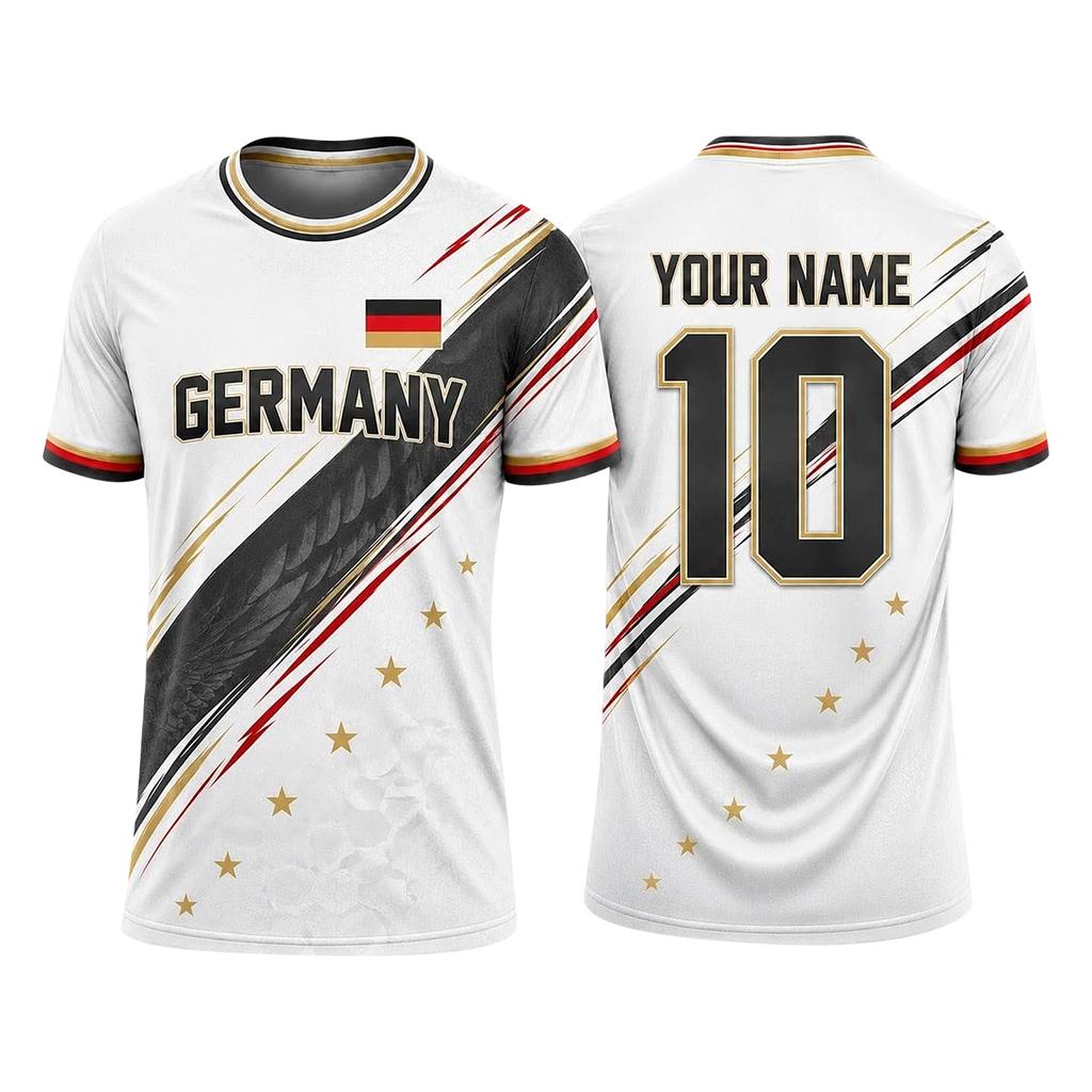 Men Women Sports Jersey Soccer Shirt Breathable Lightweight Athletic Top for Football Fans Training Match Wear