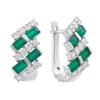 Silver Earrings with Natural Agate 5.288ct (2208099)