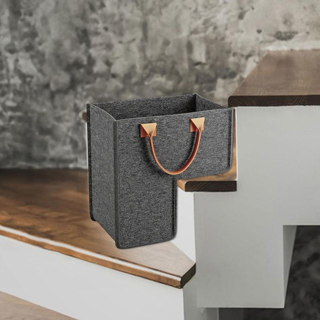 Treppenkorb mit Griffen, Premium-Aufbewahrungsbox für Treppen mit Teppichboden