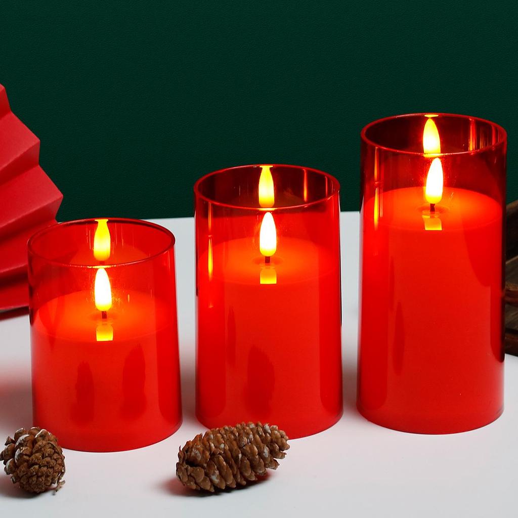 LED Acrylic Bullet Candle Lights: Realistic Flame, Perfect for Weddings & Romantic Bar Décor