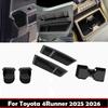 For TOYOTA 4Runner 4 Runner 2025 2026 Silicone Front Rear Third Row Side Water Cup Holder Storage Box Pad Interior Accessories