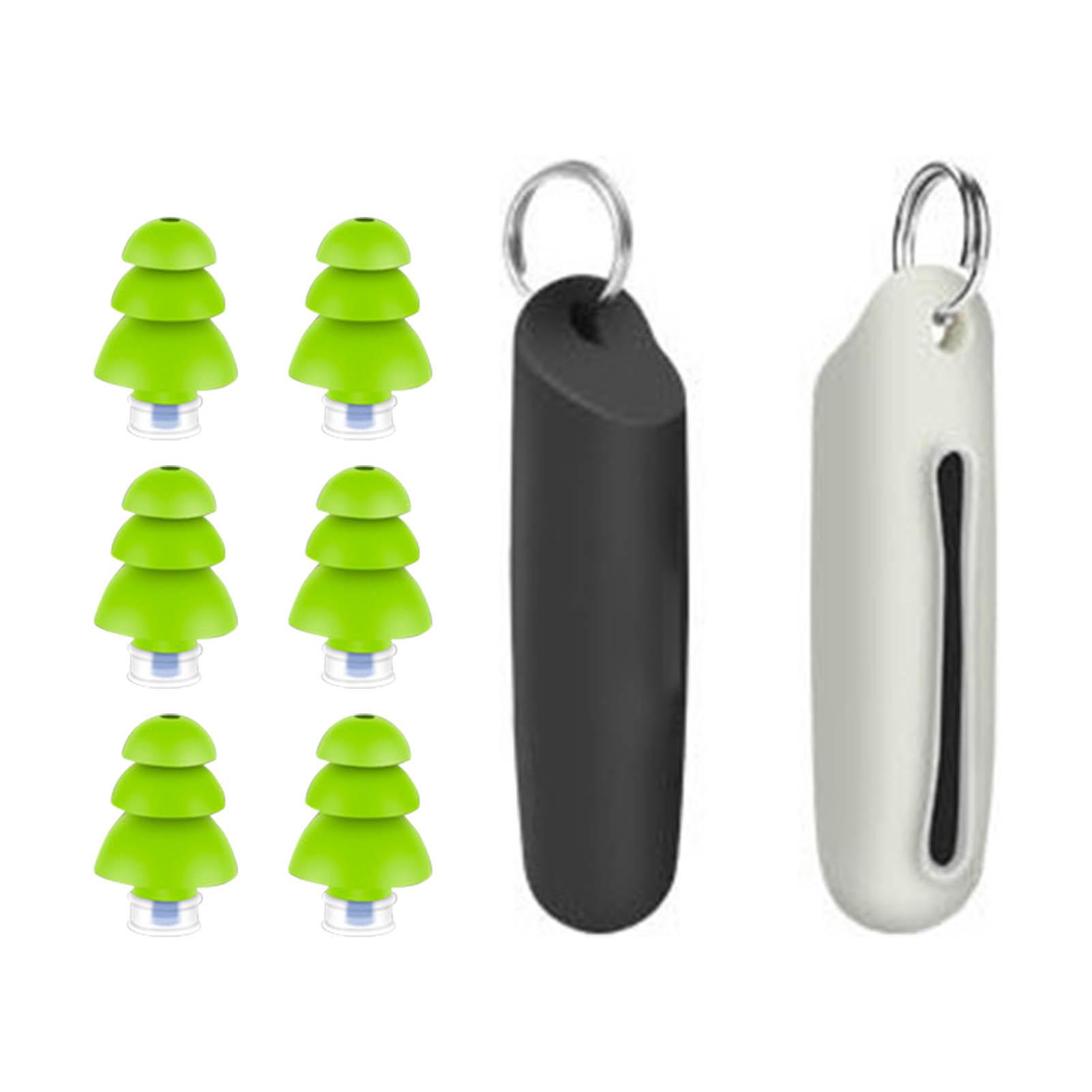 

3 Pairs Sleeping Ear Plugs Noise Cancelling Sound Insulation 3 Layer Structure Waterproof Swimming Earplug