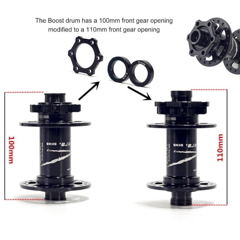 Bicycles Boosts Hub Adapter Washers Spacers Bike Thru Axles Hub Refit Gaskets Road Bike Hub Conversion Adapter Kits