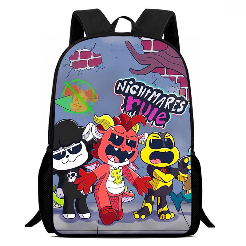 Lachende Crittersnig Htmare Peripherie Anime Rucksack Herren- Und Damen-Schultaschen