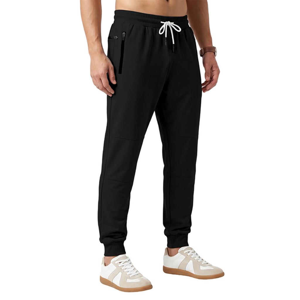Men's Joggers Sweatpants Wicking Outdoor Casual Color Pants for Running and Commuting