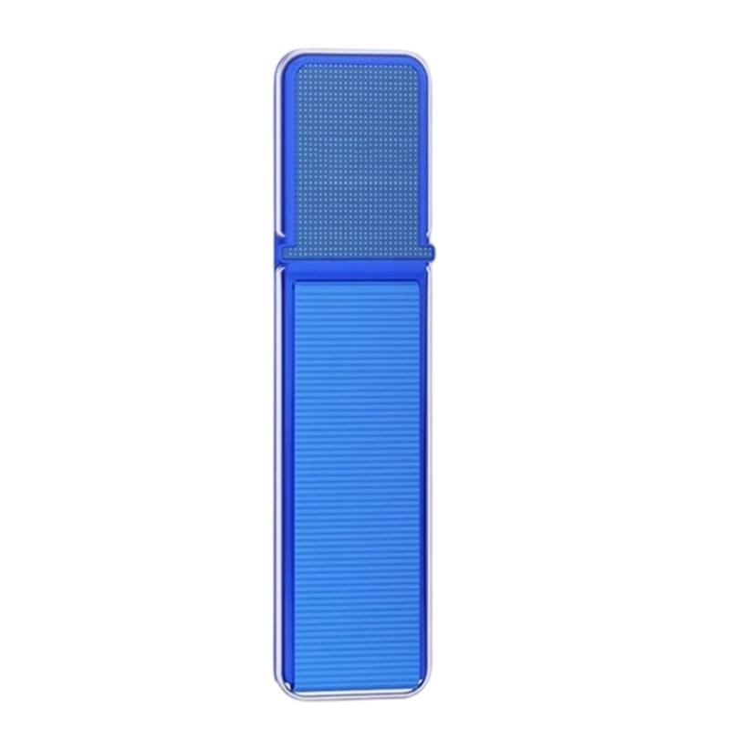 

Antislip Elastic Phone Grip Strap And Foldable Kickstand Rack For Handfree Viewing During Exercise Travel Or Relaxation синій