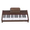 Piano Keyboard 37 2.2cm Key Walnut Grain Pattern Electric Keyboard for Beginners and Experienced