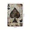Vintage Metal Sign Ace of Spades Playing Card Decor for Bar Garage Wall Art 20x30cm