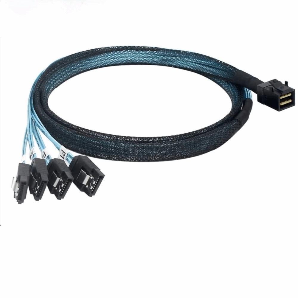 0.5m Length SFF-8643 To SATA Adapter 1.0m Length Motherboard Controller Cable