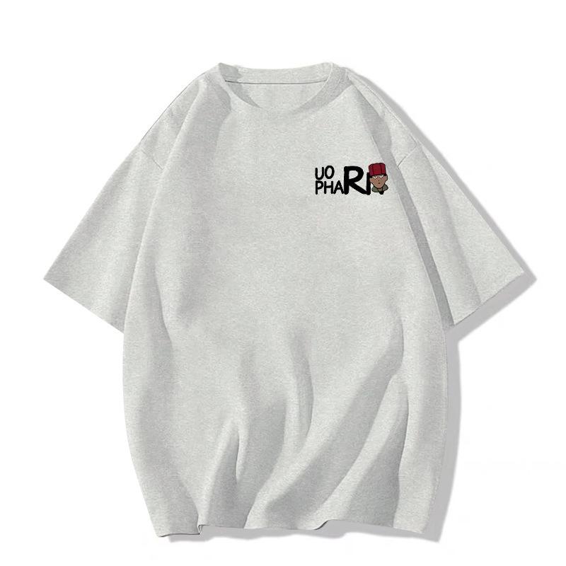 2025 Summer Women's Loose Fit Pure Cotton Oversized Short Sleeve T-shirt for Teens