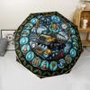 Water Delivery Truck Art Pattern Umbrella, Portable and Foldable Design, 8 Ribs, a Casual Accessory for Halloween, Christmas, and Birthday Gifts.