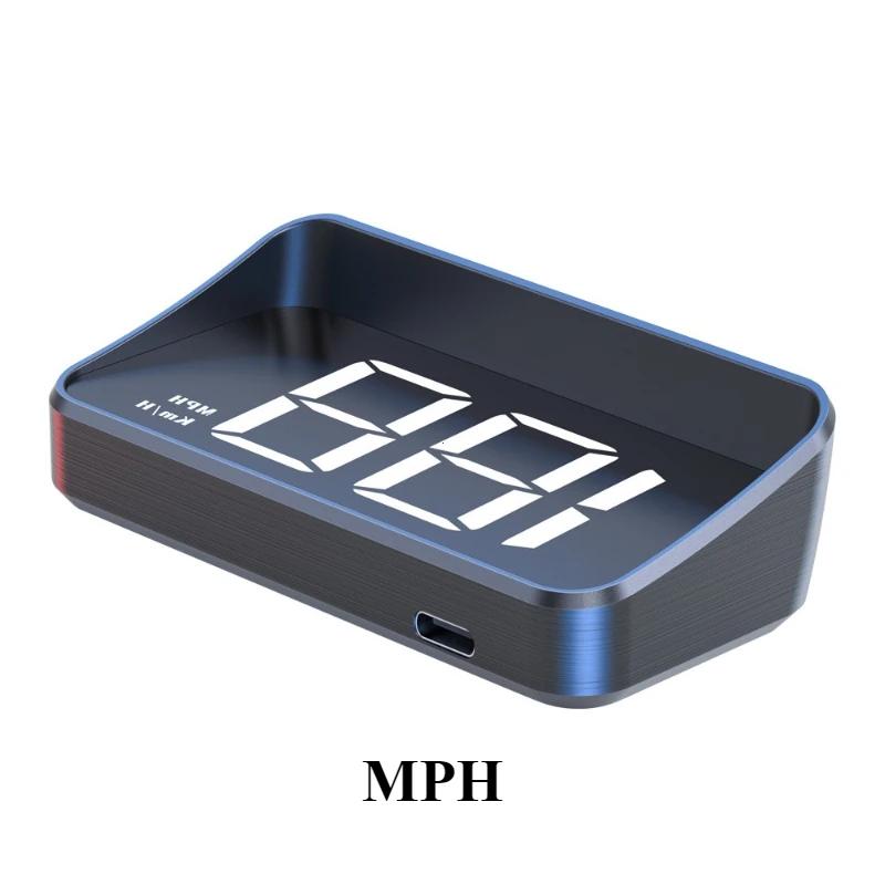 Car Speedometer HUD GPS Head Up Display Digital Speed Meter Windshield Projector for Vehicles Truck Auto Electronics Accessories