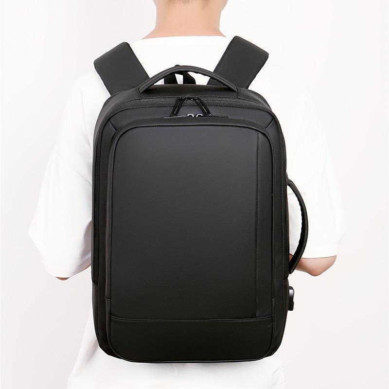 New men's business backpack multi-functional business trip computer bag simple and versatile large-capacity backpack