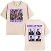Rick Astley The Reflection Tour 2026 Magliette Grafiche Unisex Vintage Cotone Oversize Maglietta Estiva Abbigliamento Alta Qualità Maglietta
