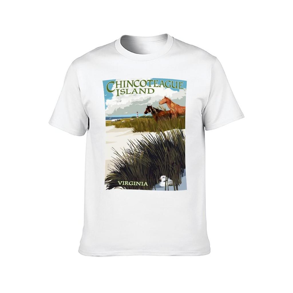 man graphic t t Chincoteague T-Shirt shirt man shirts cotton Island